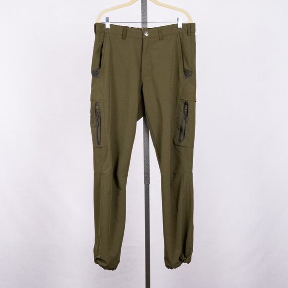 DRAKE Waterfowl Men's Stretch Cargo Tech Pants Olive Green SZ 34 DW1584 Outdoor